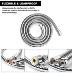 5 FT Handheld Shower Head Hose 1.5m Bathroom Stainless Steel Shower Water Tube - Home & Garden > Bathroom Accessories >