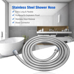 5 FT Handheld Shower Head Hose 1.5m Bathroom Stainless Steel Shower Water Tube - Home & Garden > Bathroom Accessories >