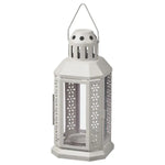 5 Pack of Grey Metal Miners Lantern Summer Wedding Home Party Room Balconey Deck Decoration 21cm Tealight Candle - Home