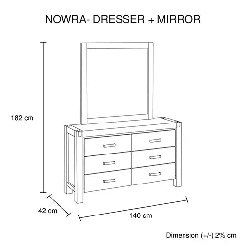 5 Pieces Bedroom Suite in Solid Wood Veneered Acacia Construction Timber Slat Single Size Oak Colour Bed Bedside Table