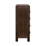 5 Pieces Bedroom Suite in Solid Wood Veneered Acacia Construction Timber Slat Queen Size Chocolate Colour Bed Bedside