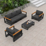5 Seater Grandeur Lounge Suite – White - Furniture > Outdoor