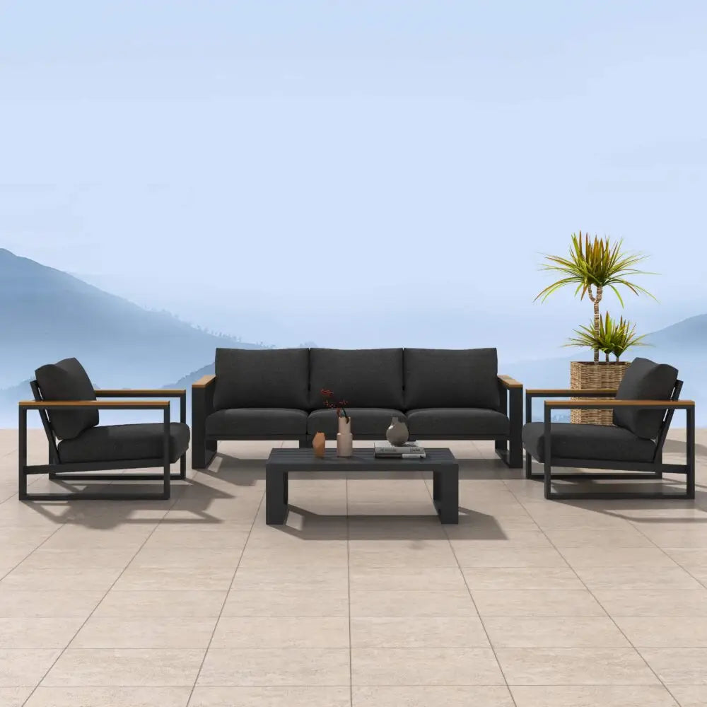 5 Seater Grandeur Lounge Suite – White - Furniture > Outdoor