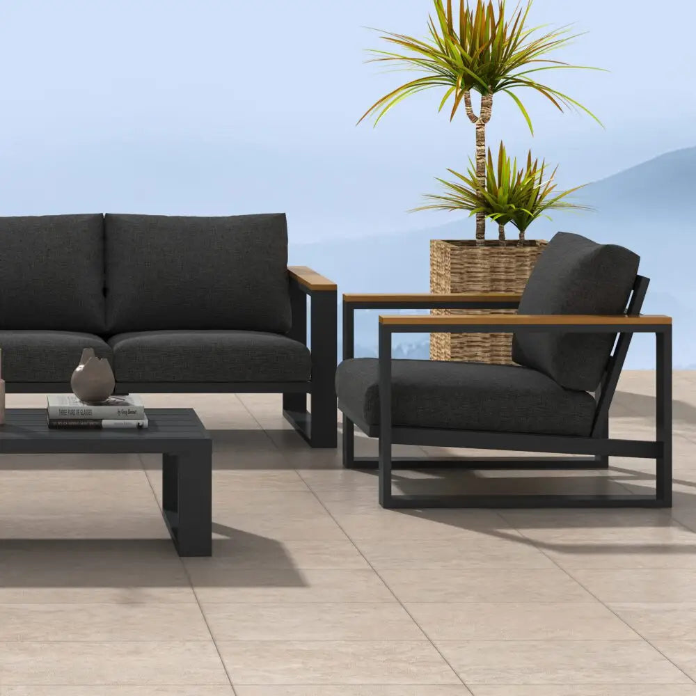 5 Seater Grandeur Lounge Suite – White - Furniture > Outdoor