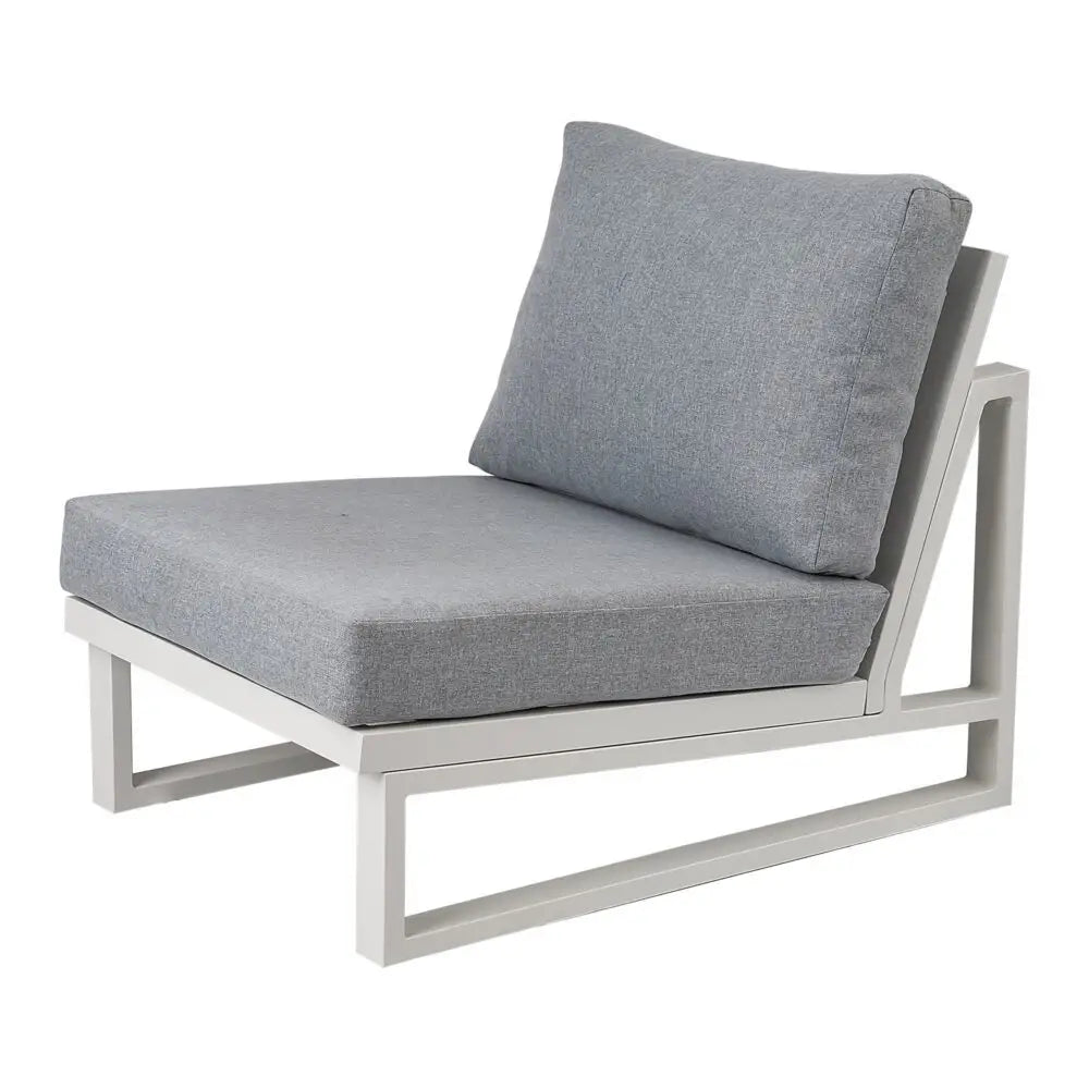5 Seater Grandeur Lounge Suite – White - Furniture > Outdoor