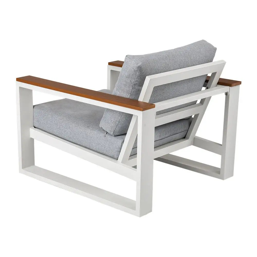 5 Seater Grandeur Lounge Suite – White - Furniture > Outdoor