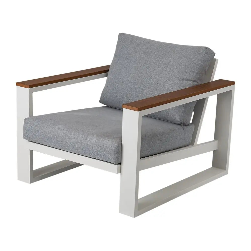 5 Seater Grandeur Lounge Suite – White - Furniture > Outdoor