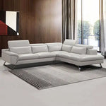 5 Seater Lounge Cream Colour Leatherette Corner Sofa Couch with Chaise - Furniture > Sofas