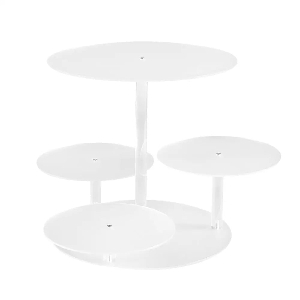 5-Star Chef Cake Stand 5 Tiers Acrylic Holder Display Round Clear Wedding Party - Home & Garden > Kitchenware