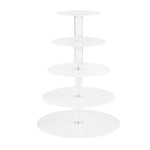 5-Star Chef Cake Stand 5 Tiers Acrylic Holder Display Round Clear Wedding Party - Home & Garden > Kitchenware