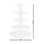 5-Star Chef Cake Stand 5 Tiers Acrylic Holder Display Round Clear Wedding Party - Home & Garden > Kitchenware