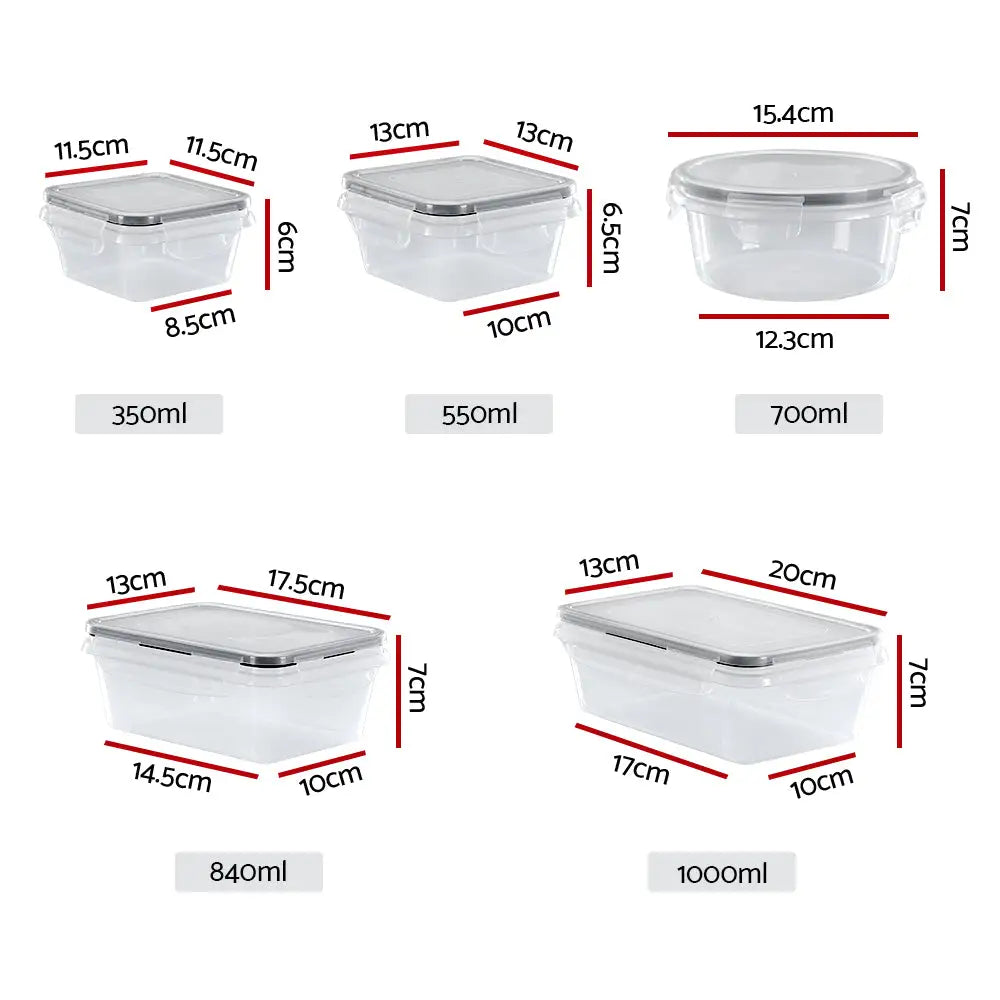 5-Star Chef Cereal Dispenser Food Storage Container 16PCS - Appliances > Kitchen Appliances