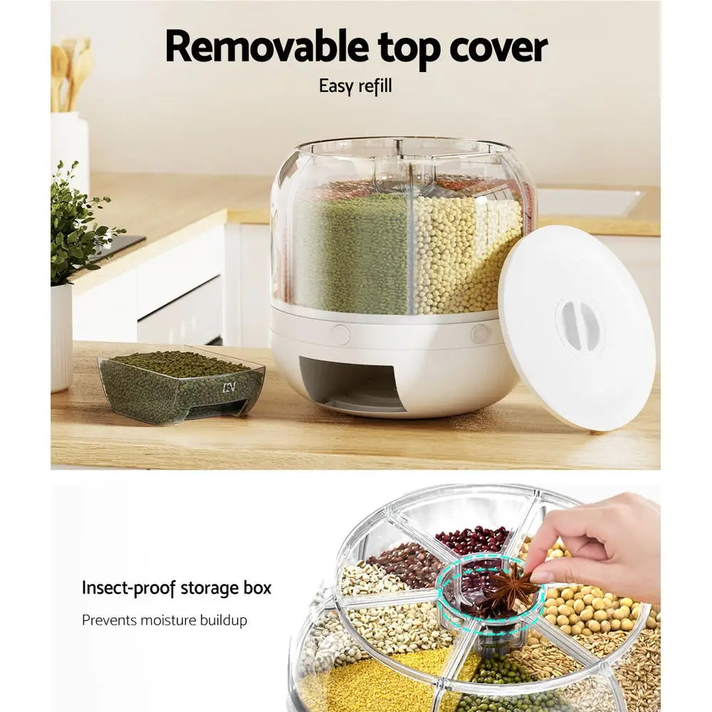 5-Star Chef Cereal Dispenser Grain Container 10KG - Home & Garden > Kitchenware > Food Storage