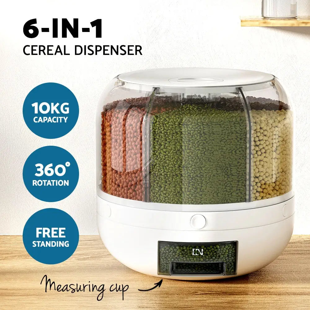 5-Star Chef Cereal Dispenser Grain Container 10KG - Home & Garden > Kitchenware > Food Storage