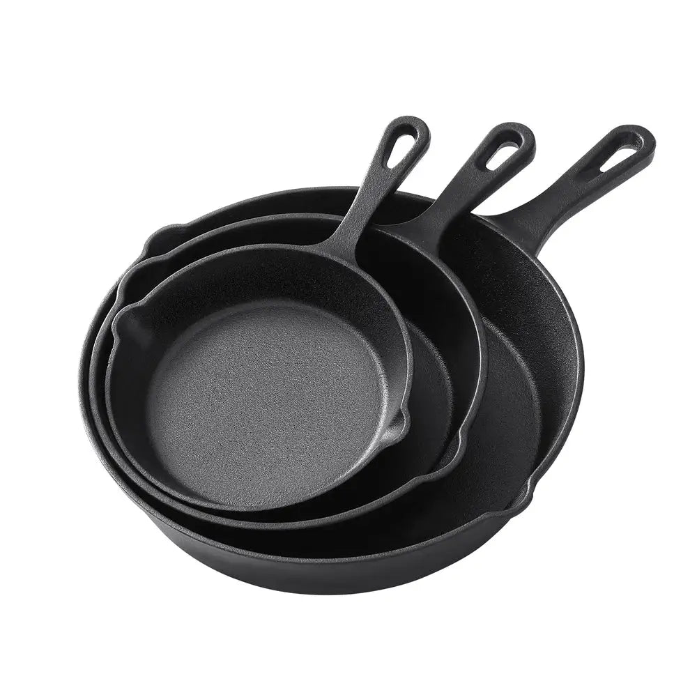 5-star chef Non Stick Frying Pan Cast Iron 3PCS - Home & Garden > Kitchenware