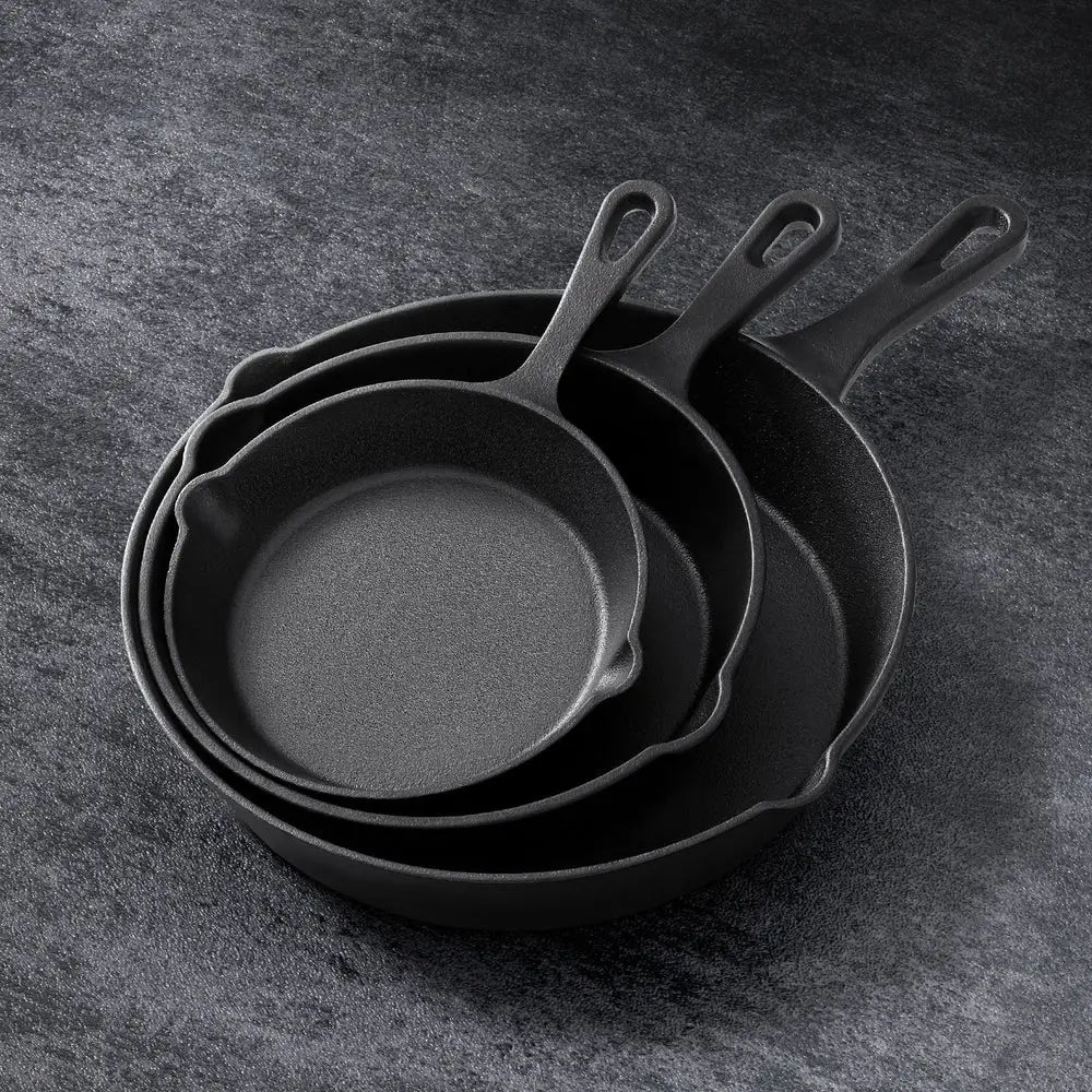 5-star chef Non Stick Frying Pan Cast Iron 3PCS - Home & Garden > Kitchenware