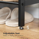 5-Tier Shoe Rack Industrial Shoe Organizer Storage Bench - Home & Garden > Decor