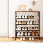 5-Tier Shoe Rack Industrial Shoe Organizer Storage Bench - Home & Garden > Decor