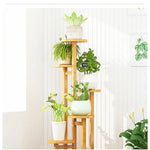 5 Tiers Vertical Bamboo Plant Stand Staged Flower Shelf Rack Outdoor Garden - Furniture > Office