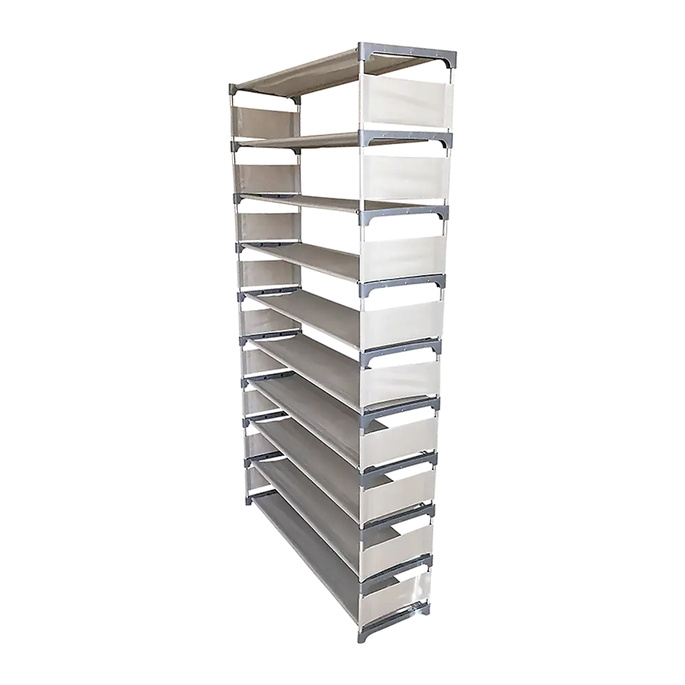 50 Pairs 10 Tiers Shoe Rack - Furniture > Office