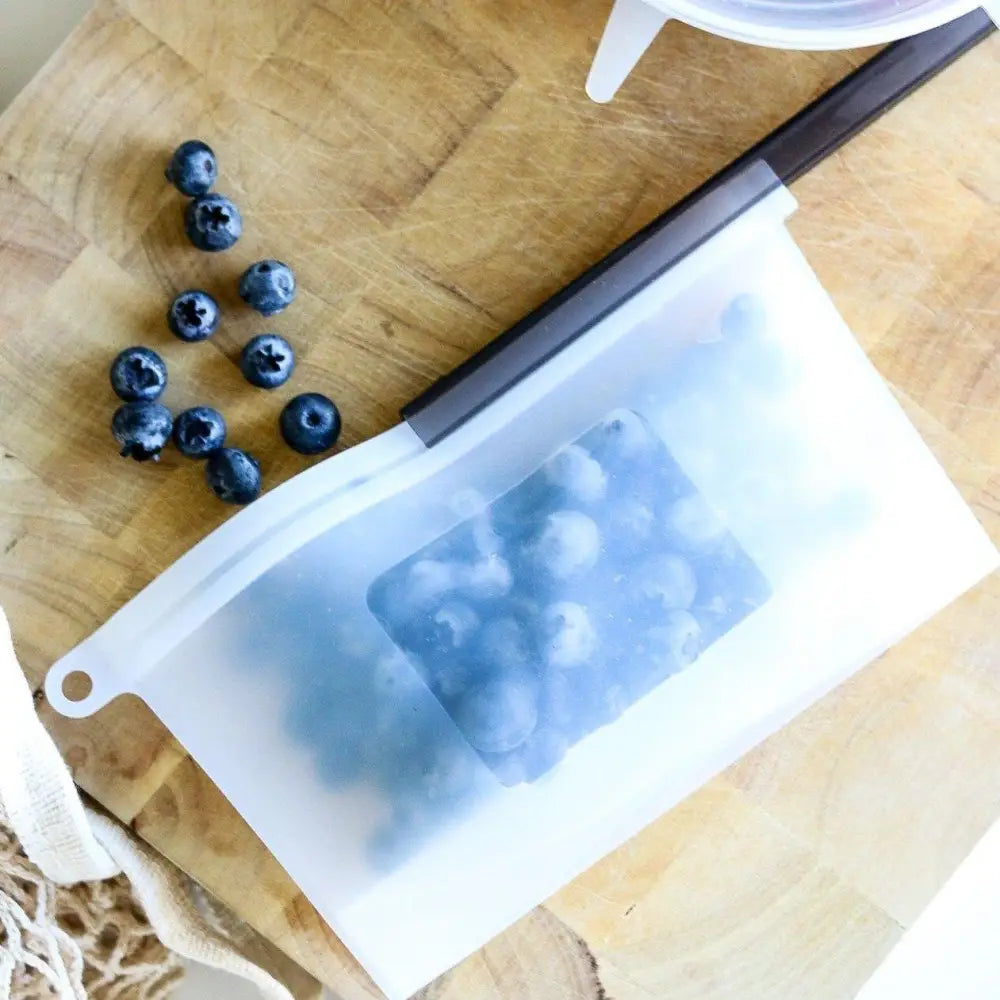 500mL - Reusable Food Grade Silicone Zip Lock Food Pouch - Home & Garden > Kitchenware