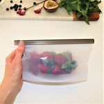500mL - Reusable Food Grade Silicone Zip Lock Food Pouch - Home & Garden > Kitchenware