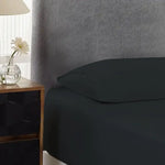 500TC Cotton Combo Set Charcoal Single 40cm Wall - Home & Garden > Bedding