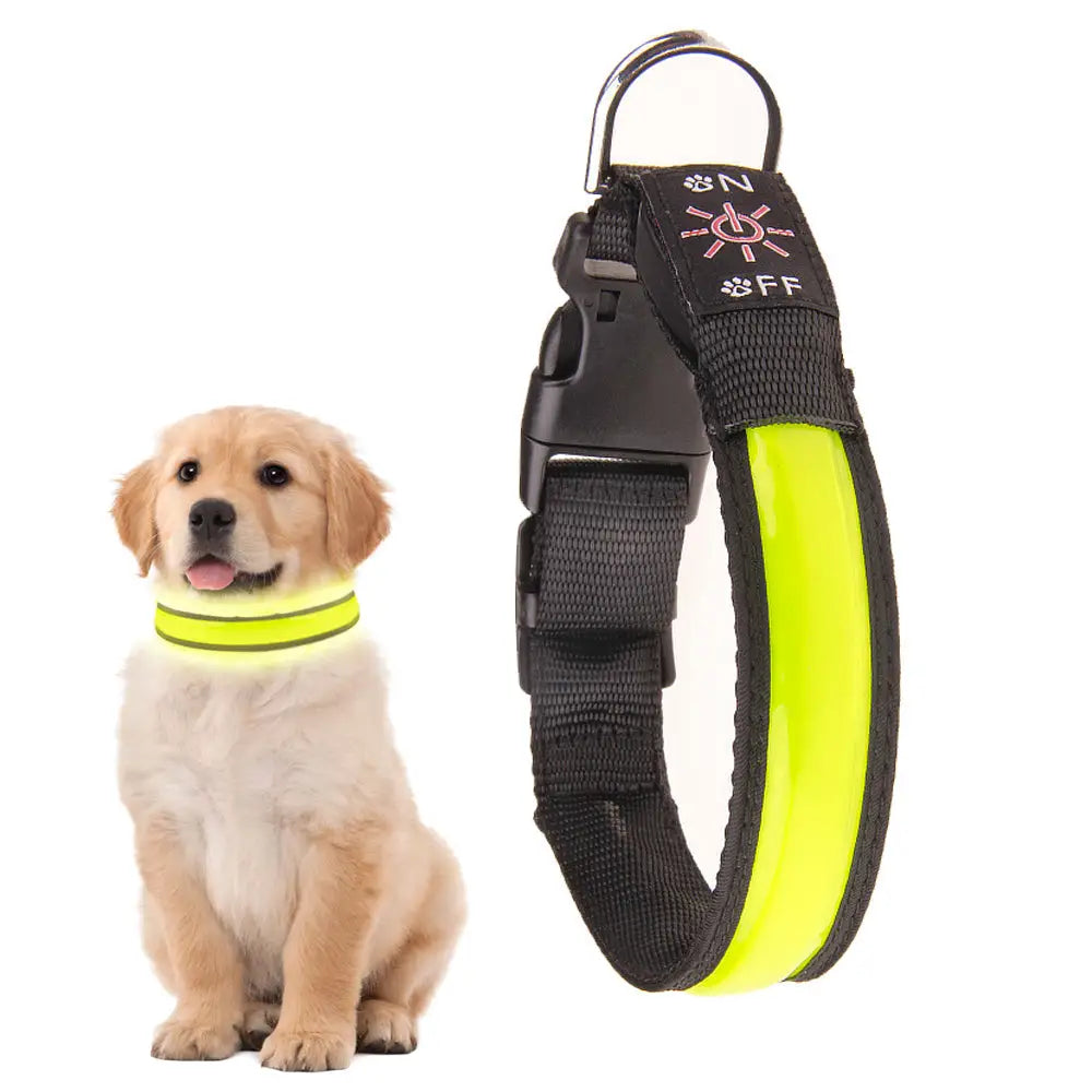 50cm Rechargeable Light-up LED Pet Collar - Pet Care > Dog Supplies > Dog Collars Leads & Harnesses
