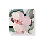 50cmx50cm Floral Hand Painting Style Wood Frame Canvas Wall Art - Home & Garden > Wall Art
