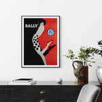 50cmx70cm Fashion Bally Black Frame Canvas Wall Art - Home & Garden > Wall Art