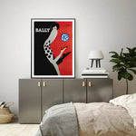 50cmx70cm Fashion Bally Black Frame Canvas Wall Art - Home & Garden > Wall Art