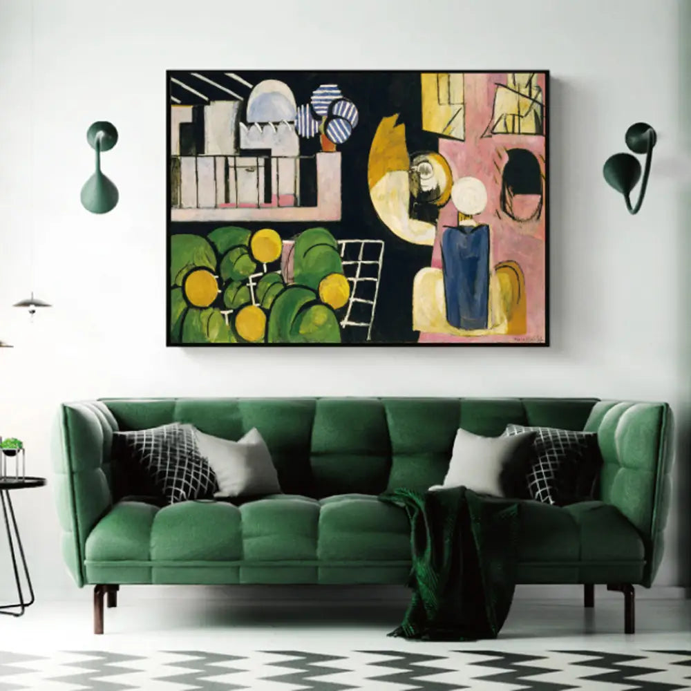 50cmx70cm Moroccans By Henri Matisse Black Frame Canvas Wall Art - Home & Garden > Wall Art