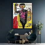 50cmx70cm Versus Medici Black Frame Canvas Wall Art - Home & Garden > Wall Art