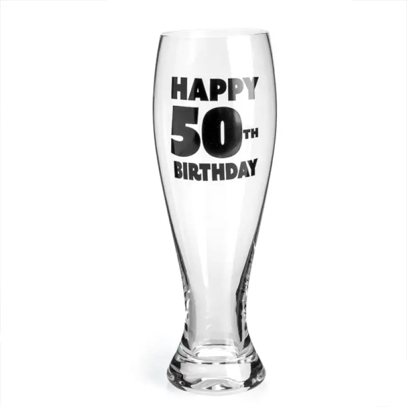 50th Birthday Pilsner Glass - Home & Garden > Kitchenware