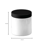 50x 200g Plastic Cosmetic Jar + Lids - Empty White Cream Container - Home & Garden > Storage