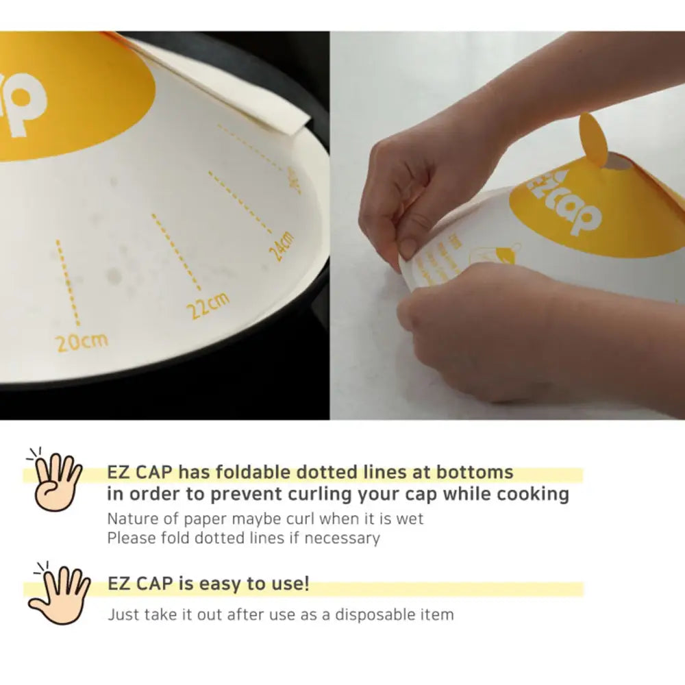 50X Paper Lid for Frypan Disposable Cooking Pan Cap Oli Splash Protection - Home & Garden > Kitchenware