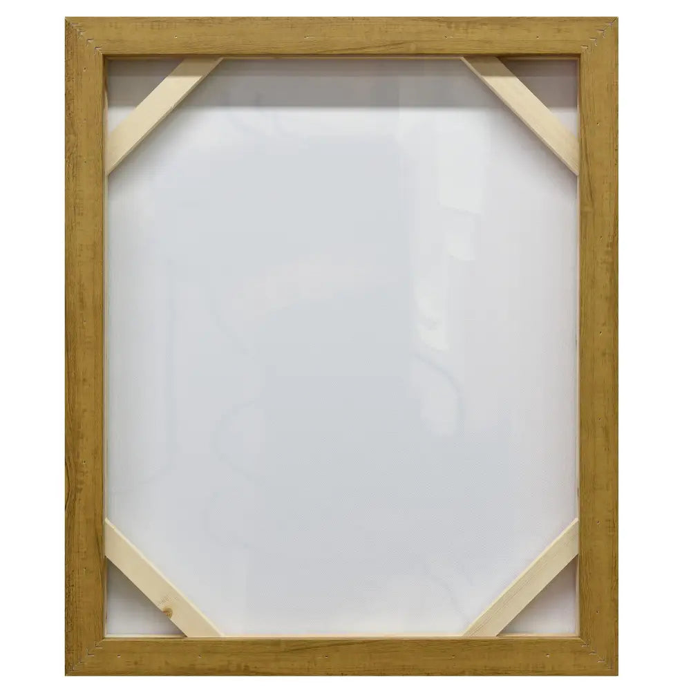 50X60cm Golden Veil Dark Wood Framed Canvas Wall Art - Home & Garden > Wall Art