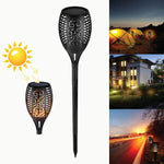 51 LED Bulbs Torch Solar Garden Outdoor Flame Dancing Flickering Light Auto Lamp - Home & Garden > Lighting