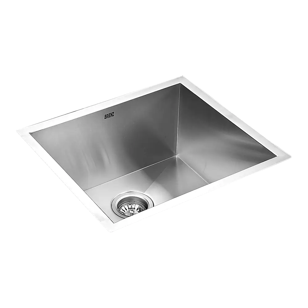 510x450mm Handmade Stainless Steel Undermount / Topmount Kitchen Laundry Sink with Waste - Furniture > Bathroom > Sinks