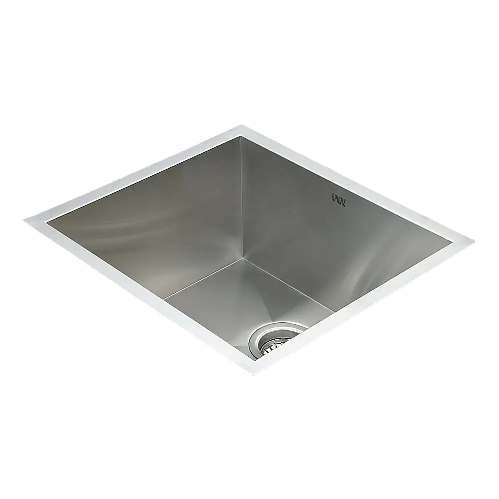 510x450mm Handmade Stainless Steel Undermount / Topmount Kitchen Laundry Sink with Waste - Furniture > Bathroom > Sinks