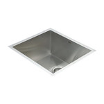 510x450mm Handmade Stainless Steel Undermount / Topmount Kitchen Laundry Sink with Waste - Furniture > Bathroom > Sinks