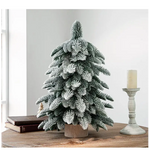 55cm Frosted Mini Christmas Tree – Snow-Covered Indoor Holiday Decoration - Occasions > Christmas > Christmas Trees