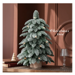 55cm Frosted Mini Christmas Tree – Snow-Covered Indoor Holiday Decoration - Occasions > Christmas > Christmas Trees