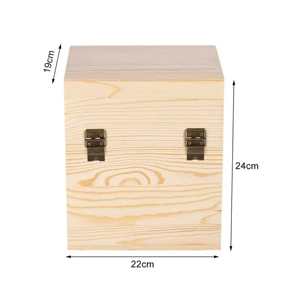 59 Slots Essential Oils Storage Box - Wooden 3-Tier Bottle Holder - Home & Garden > Storage
