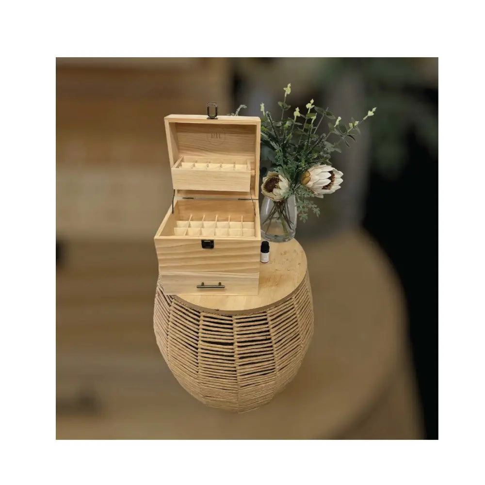 59 Slots Essential Oils Storage Box - Wooden 3-Tier Bottle Holder - Home & Garden > Storage