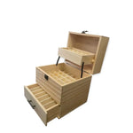 59 Slots Essential Oils Storage Box - Wooden 3-Tier Bottle Holder - Home & Garden > Storage