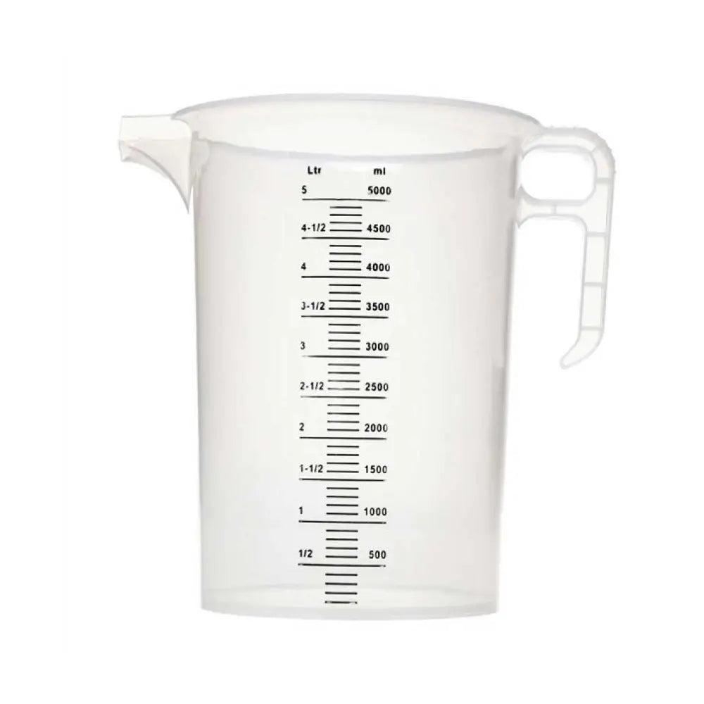 5L Measuring Jug Heavy Duty Clear Plastic Propylene Food Grade BPA 5 Pro-Jug - Home & Garden > Kitchenware
