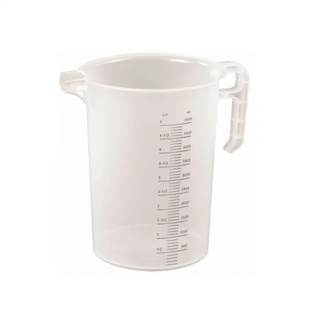 5L Measuring Jug Heavy Duty Clear Plastic Propylene Food Grade BPA 5 Pro-Jug - Home & Garden > Kitchenware