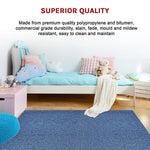 5m2 Box of Premium Carpet Tiles Commercial Domestic Office Heavy Use Flooring Blue - Furniture > Office