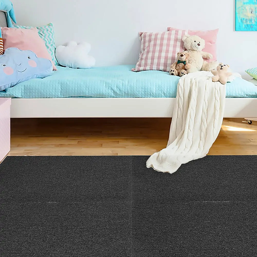 5m2 Box of Premium Carpet Tiles Commercial Domestic Office Heavy Use Flooring Charcoal - Furniture > Office